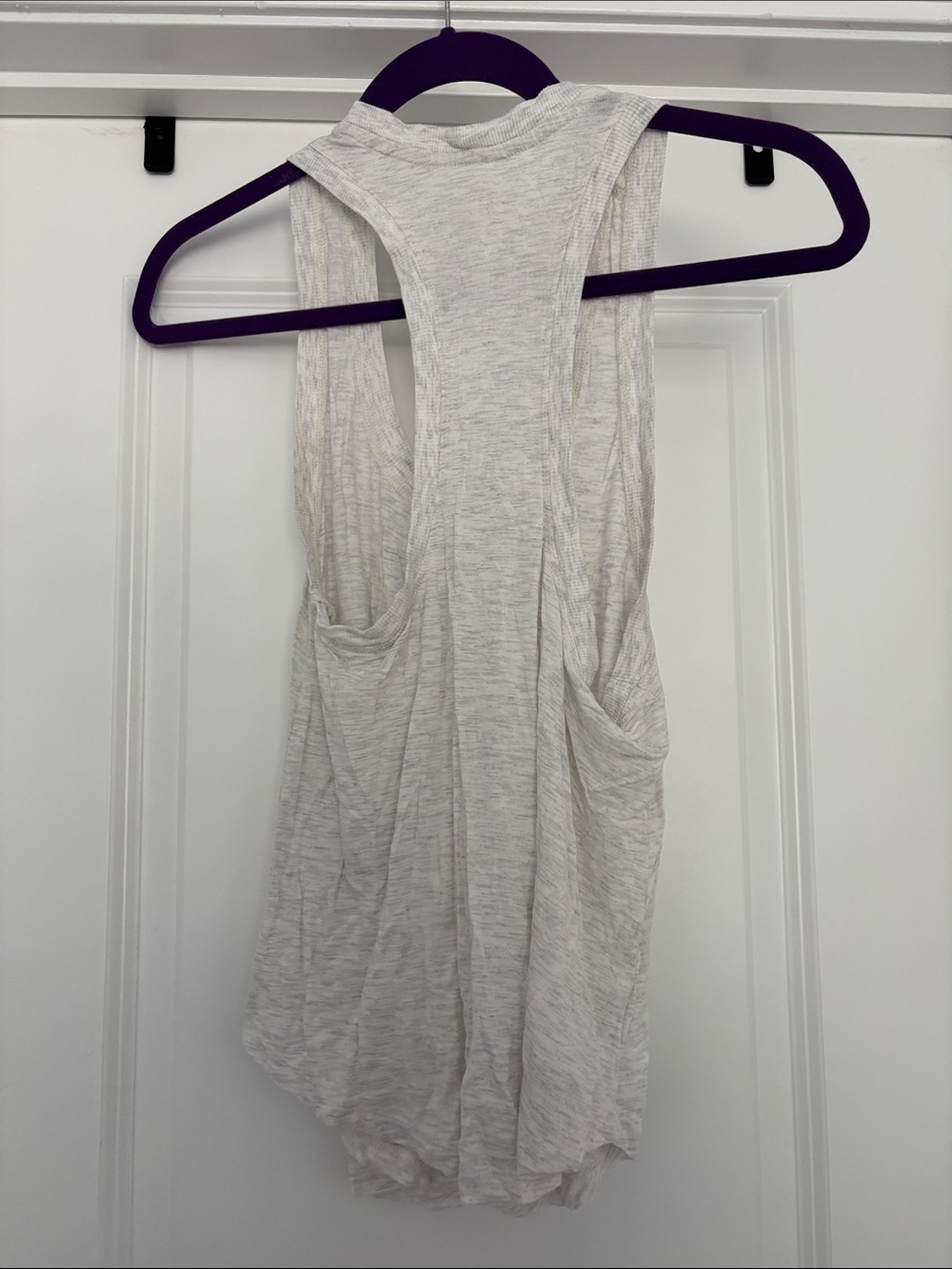 Fabletics Light Gray Racerback Tank - Picture 2 of 3